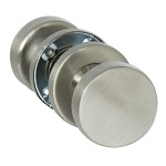 Bouton double plat mobile inox