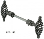 Bouton double en fer forg